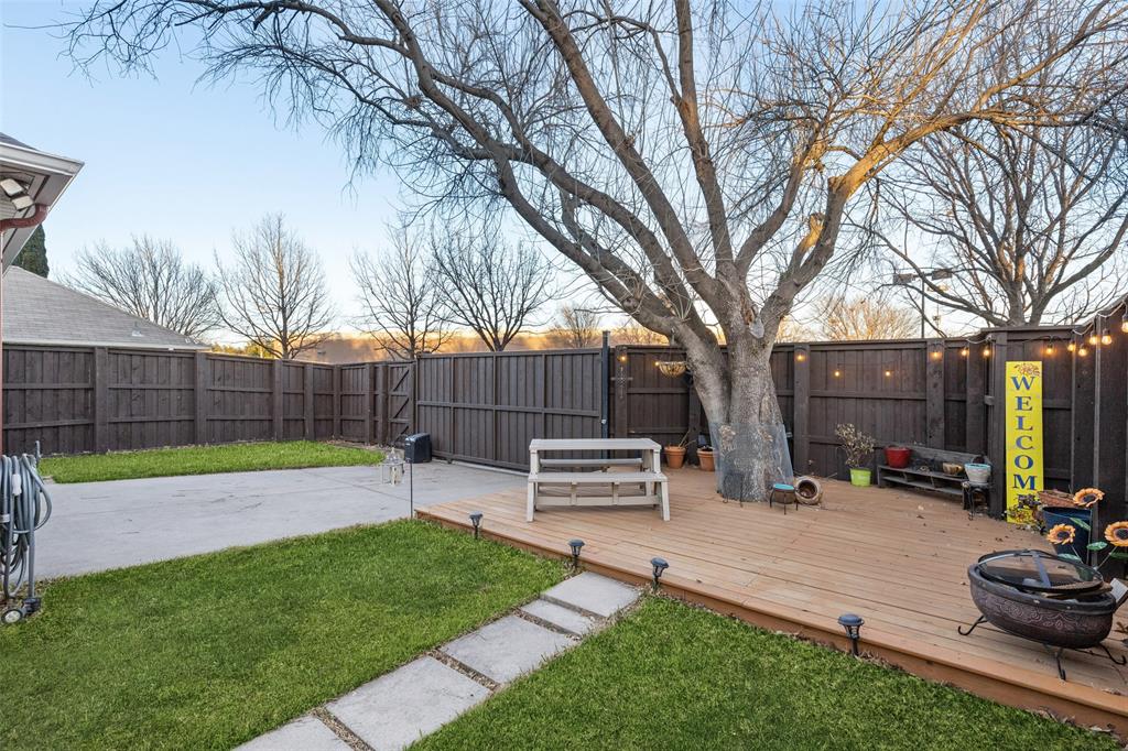 18212 Muir Circle Dallas, TX 75287 - Photo 13 of 13 a view of a backyard with a sitting area
