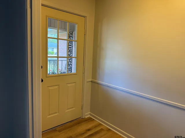 a room with a washer and dryer