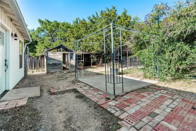 a view of a house with patio
