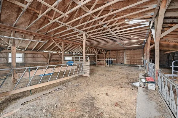 a view of a storage room