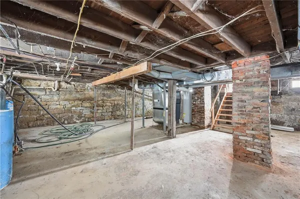 a view of under construction room and staircase