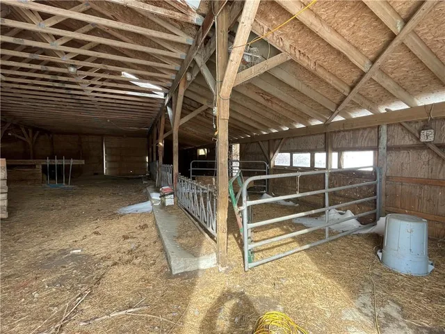 a view of a porch with a bench