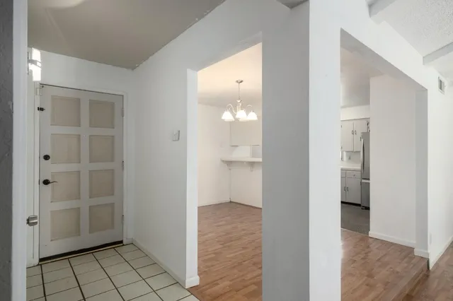 a view of an empty room