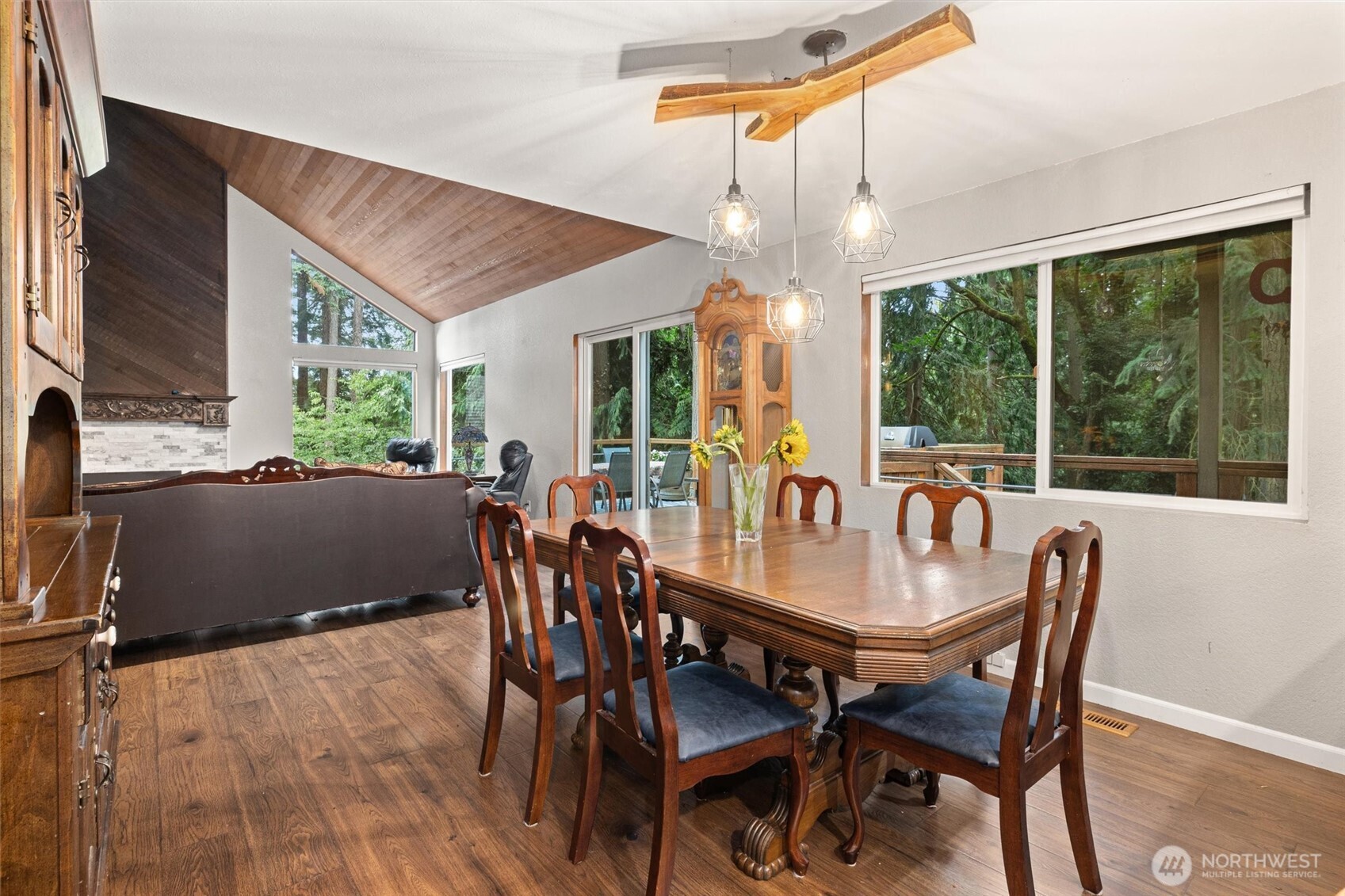 19833 95th Avenue Northeast Bothell, WA 98011 - Photo 13 of 39 a view of a dining room with furniture window and outside view