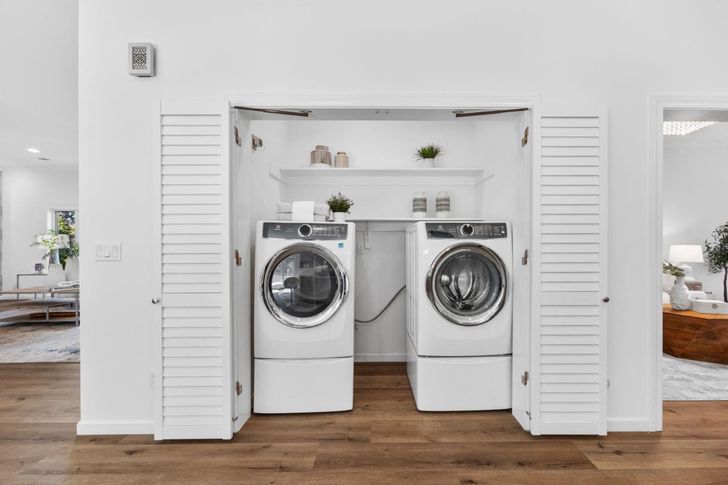 415 El Centro Road Hillsborough, CA 94010 - Photo 45 of 60 a utility room with dryer and washer