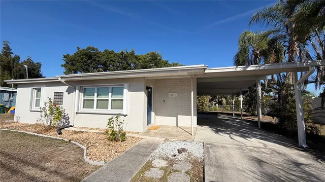 a front view of a house