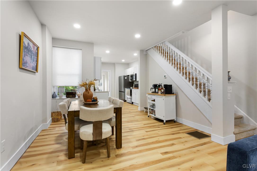 635 3rd Avenue Bethlehem, PA 18018 - Photo 5 of 18 a view of a dining room with furniture and wooden floor