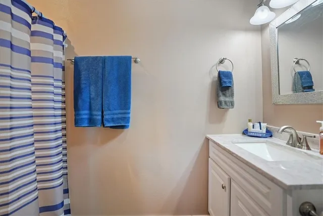 a outdoor dining space with furniture and outdoor view