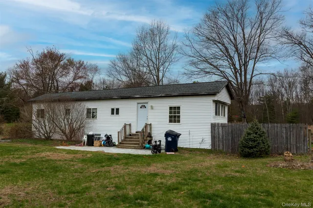a house view with a garden space