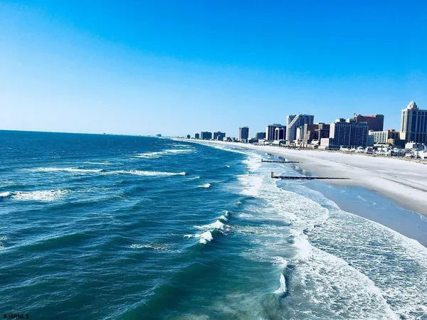 a view of a ocean view with beach