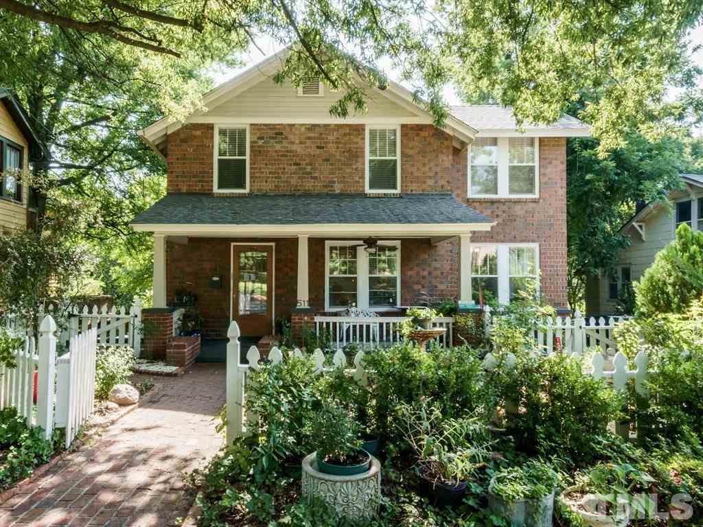 511 Florence Street Raleigh, NC 27603 - Photo 1 of 24 REFRESHINGLY UNIQUE. Renovated in 2003, this brick mason’s 1925 masterpiece has 3 BR, 3 BA that include MBR suites up and down.