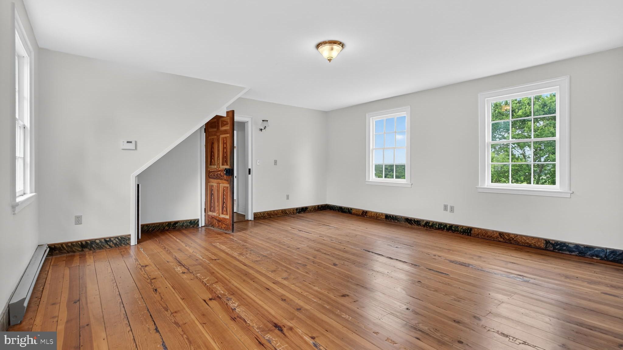 9534 Spring Hill Lane Rixeyville, VA 22737 - Photo 48 of 70 an empty room with wooden floor and windows