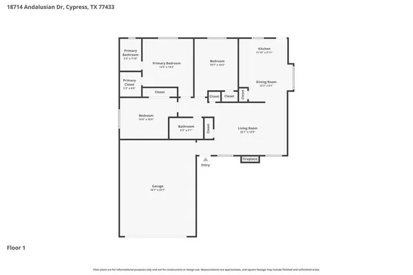 $1,710 | 18714 Andalusian Drive, Cypress, TX 77433