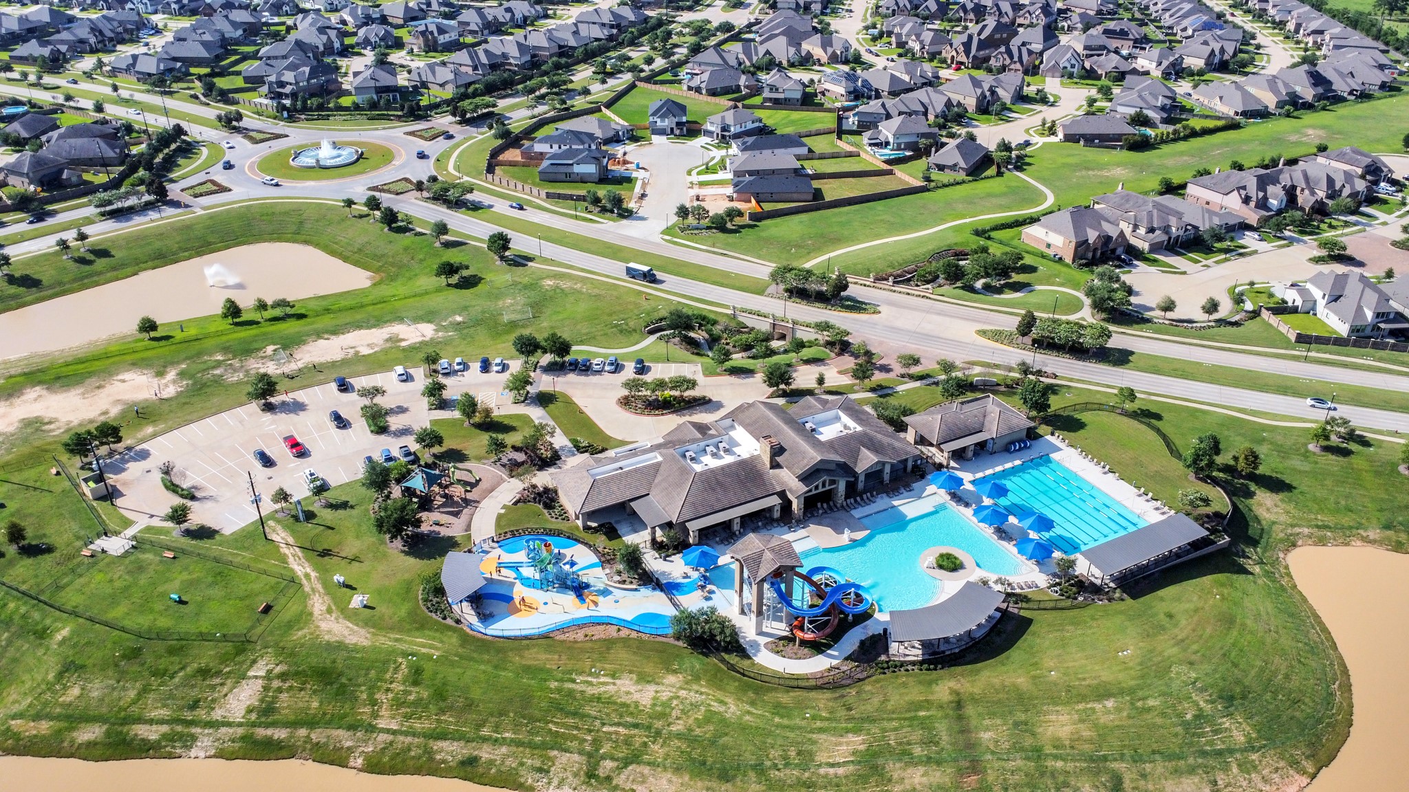 28646 Monarch Cliffs Drive Fulshear, TX 77441 - Photo 6 of 33 an aerial view of a and swimming pool