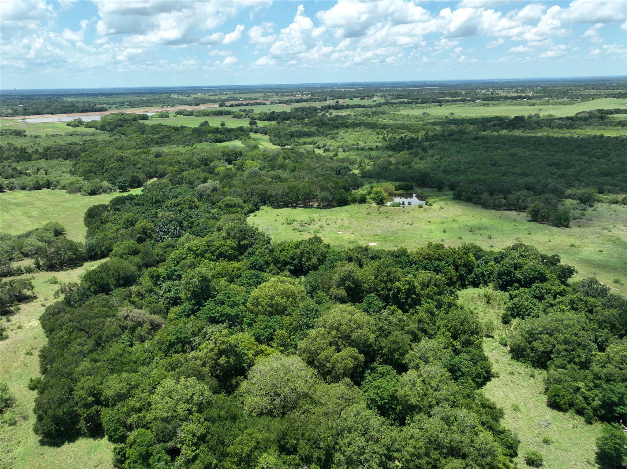 Tbd Lot 4 Tbd Road Dale, TX 78616 - Photo 17 of 24 Drone / aerial view of a heavily wooded area