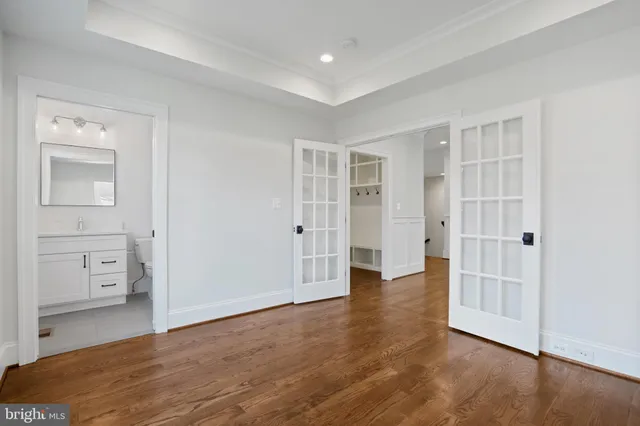 wooden floor in an empty room