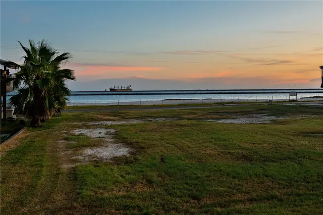 a view of an ocean and beach