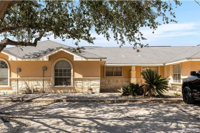 a view of a street with some trees