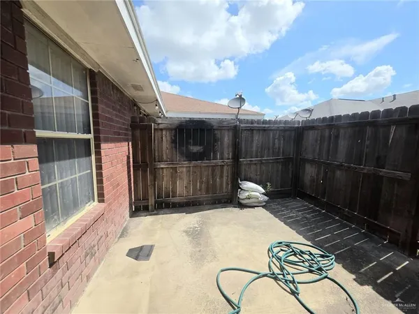 a view of balcony with tub