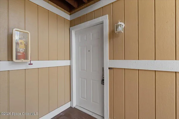 a view of front door