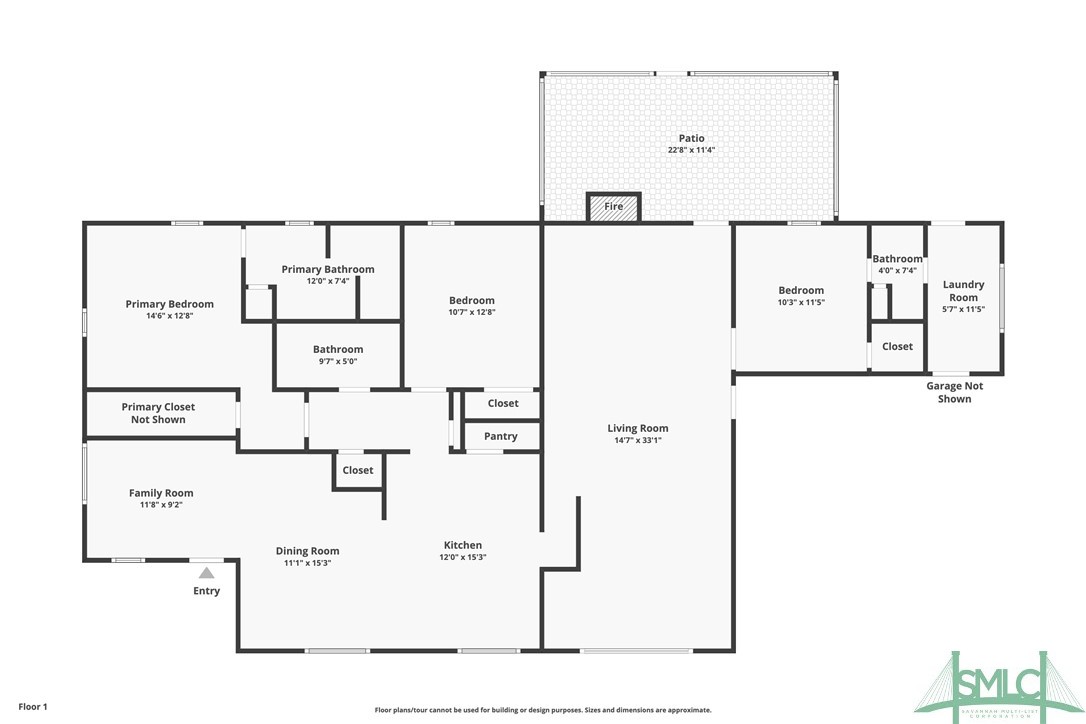 402 North Ash Street Springfield, GA 31329 - Photo 43 of 43 Floor Plan