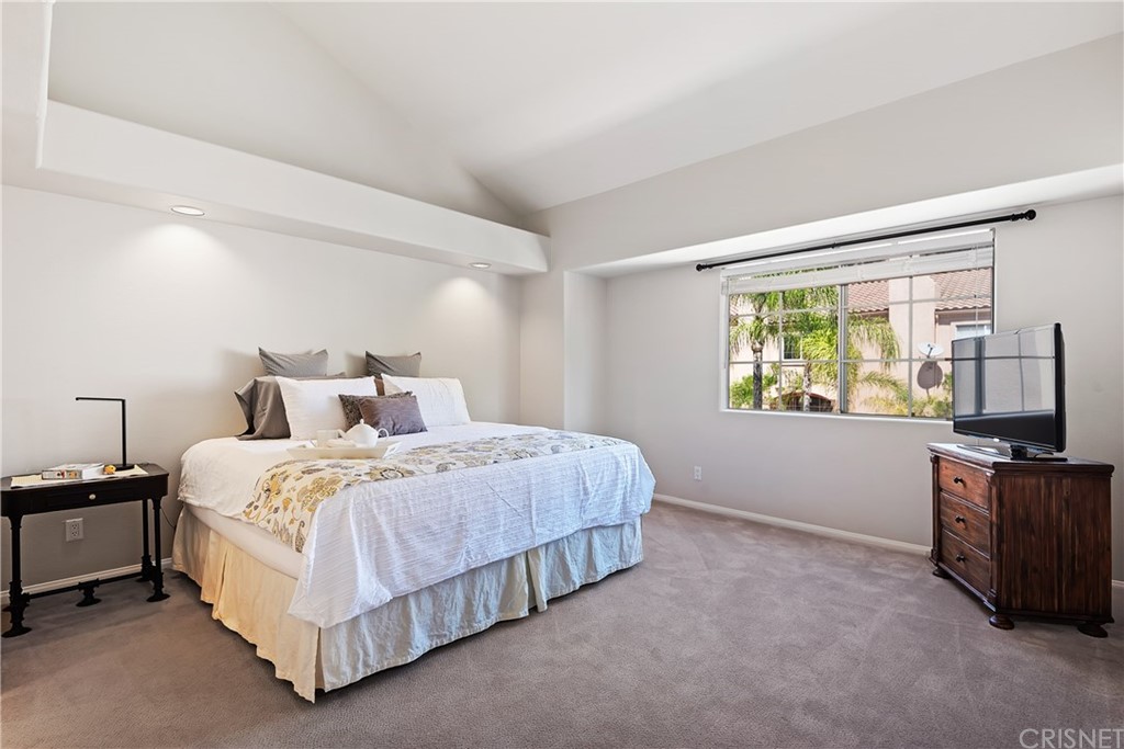 4341 Freedom Drive, Unit B Calabasas, CA 91302 - Photo 12 of 20 a bed room with a bed tv and a window