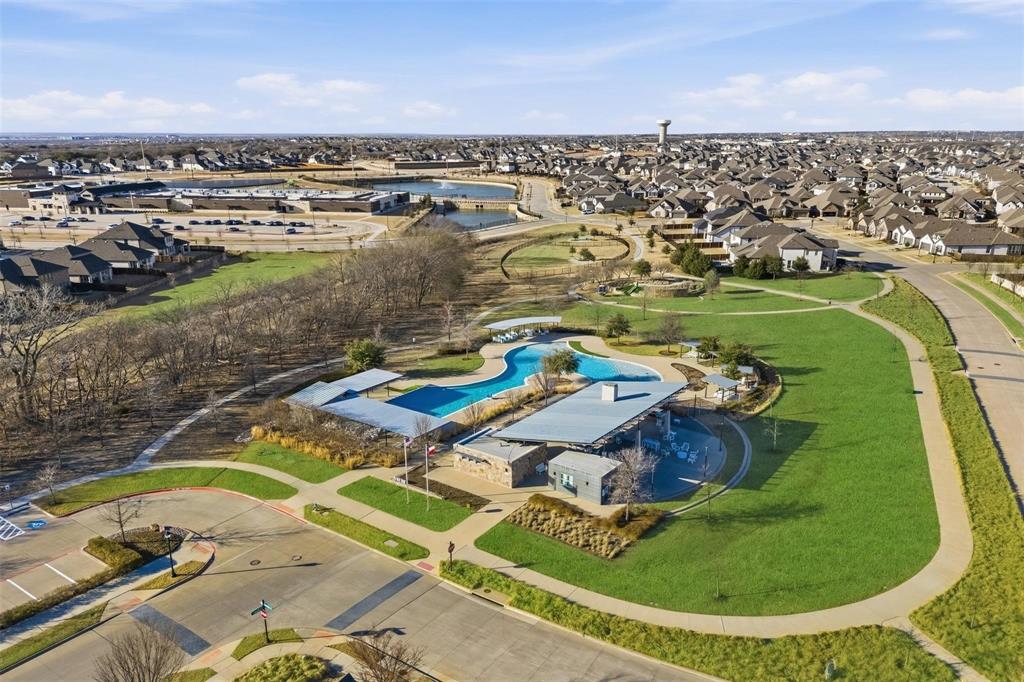 3533 Hyacinth Way Prosper, TX 75078 - Photo 37 of 38 an aerial view of a house with a ocean view