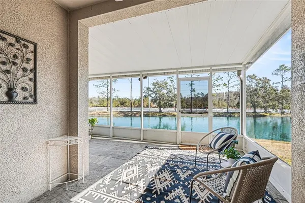 a living room with a couch and a table