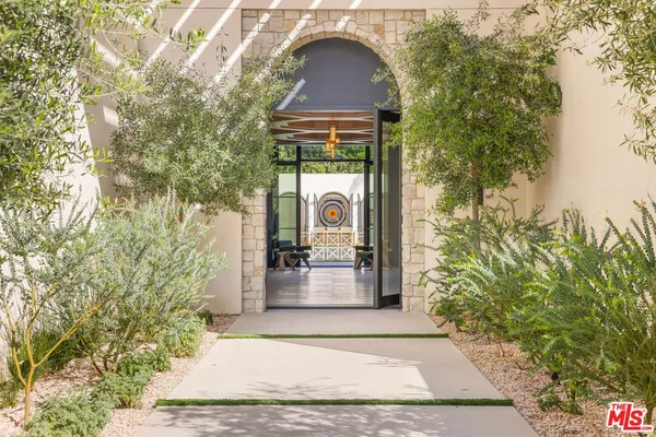 a view of a door of the house