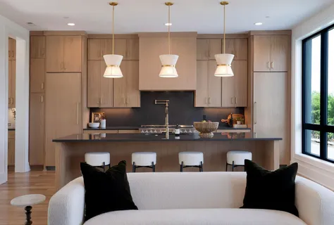 an aerial view of a house with a lake view