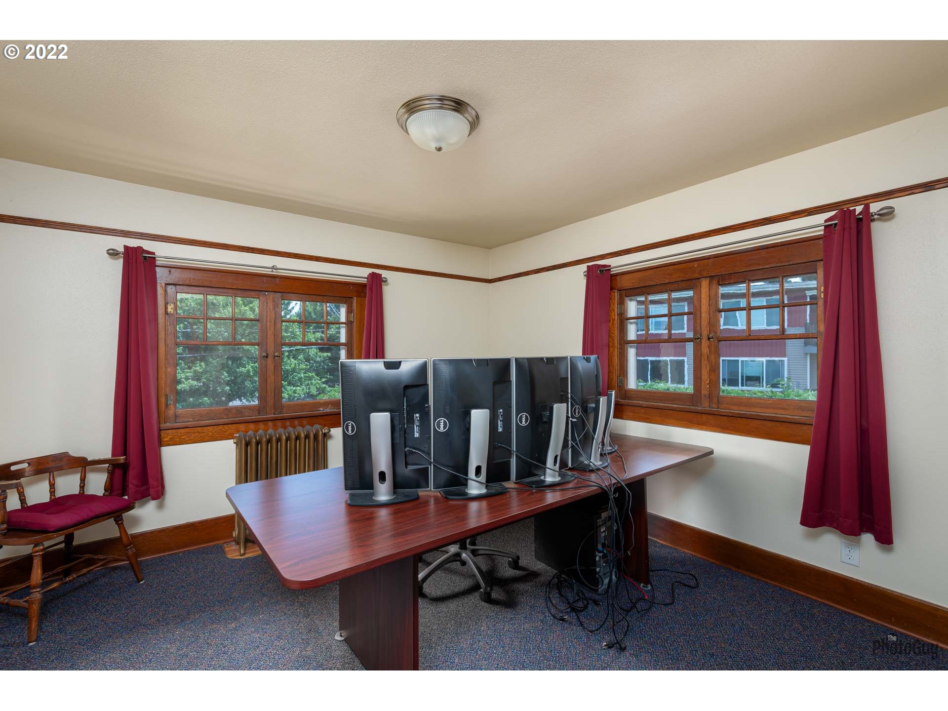 1410 River Road Eugene, OR 97404 - Photo 22 of 30 a view of a dining room with furniture window and outside view