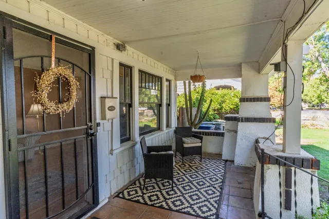 a room with furniture and a window
