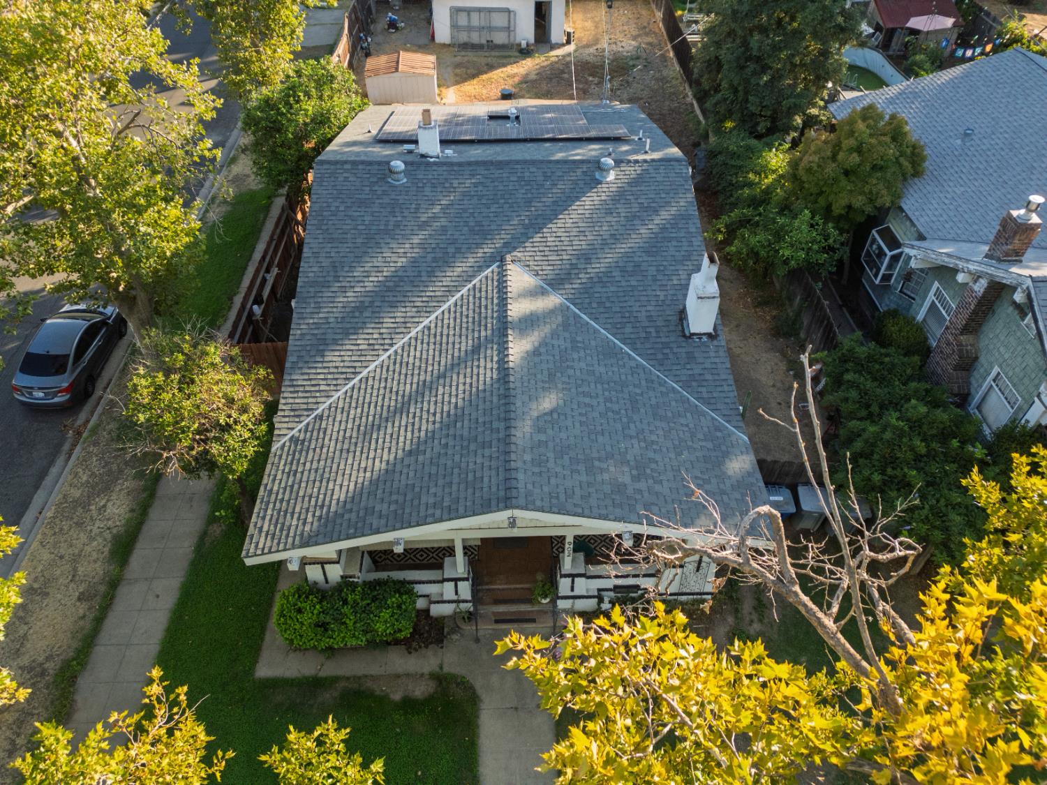 902 West 20th Street Merced, CA 95340 - Photo 44 of 48 a aerial view of a house with swimming pool