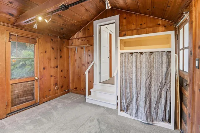 a view of an front door