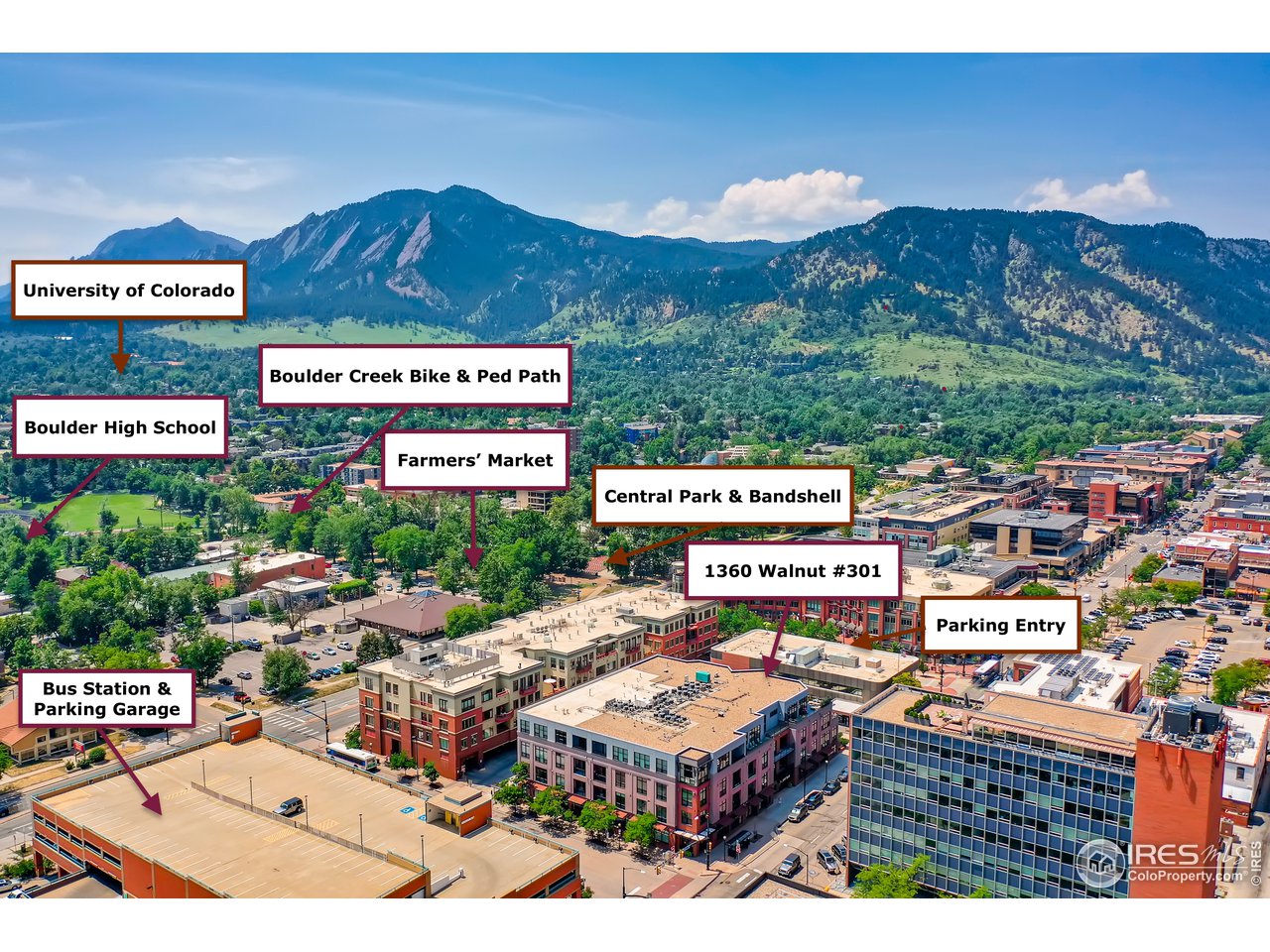 1360 Walnut Street, Unit 301 Boulder, CO 80302 - Photo 36 of 40 a view of a city