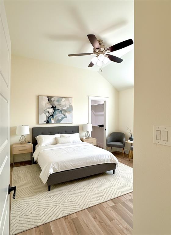 6164 Highway 289 Howe, TX 75459 - Photo 13 of 21 a bedroom with a bed and a chandelier