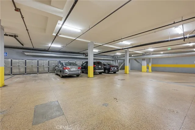 a view of a bike garage