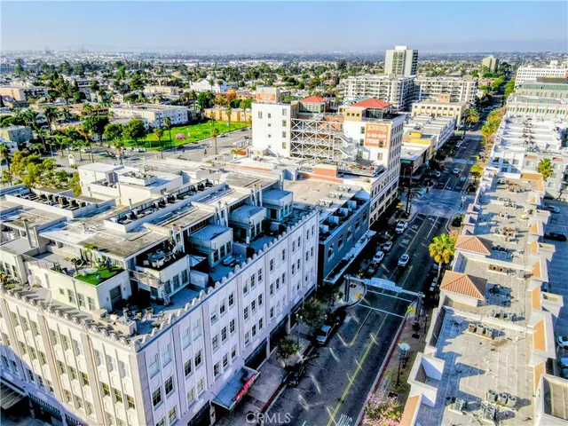 an aerial view of a city