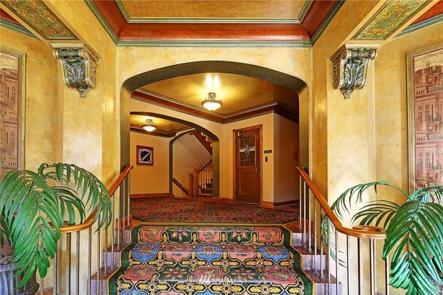 a front view of a house with a front door