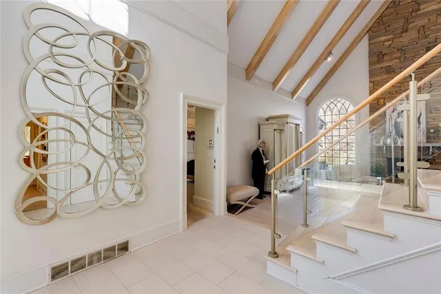 a kitchen with sink cabinets and stove