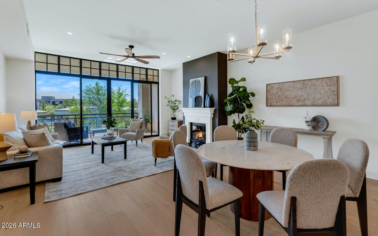 8 Biltmore Estate, Unit 209 Phoenix, AZ 85016 - Photo 13 of 49 a view of a dining room with furniture window and outside view