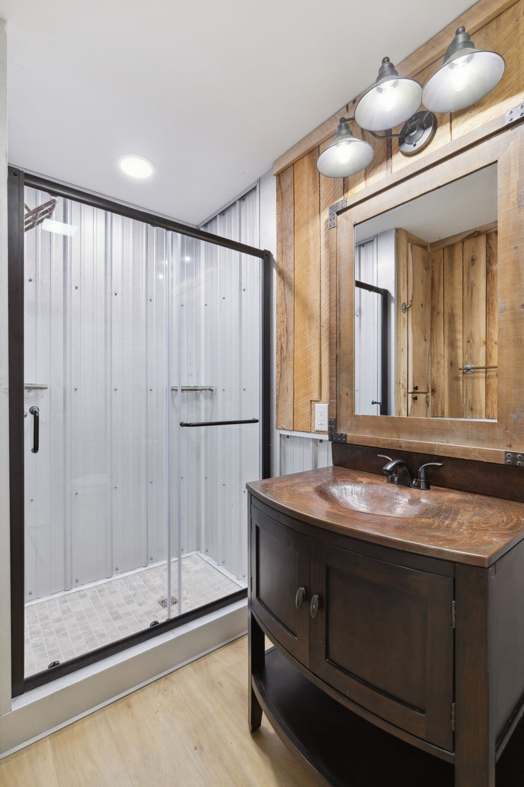 500 Brown Road Bon Aqua, TN 37025 - Photo 22 of 35 a bathroom with a sink and a mirror