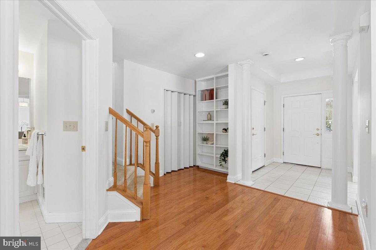 45 Hedge Row Road Princeton, NJ 08540 - Photo 4 of 29 a view of entryway with wooden floor