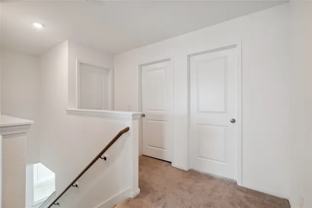 a view of hallway with window