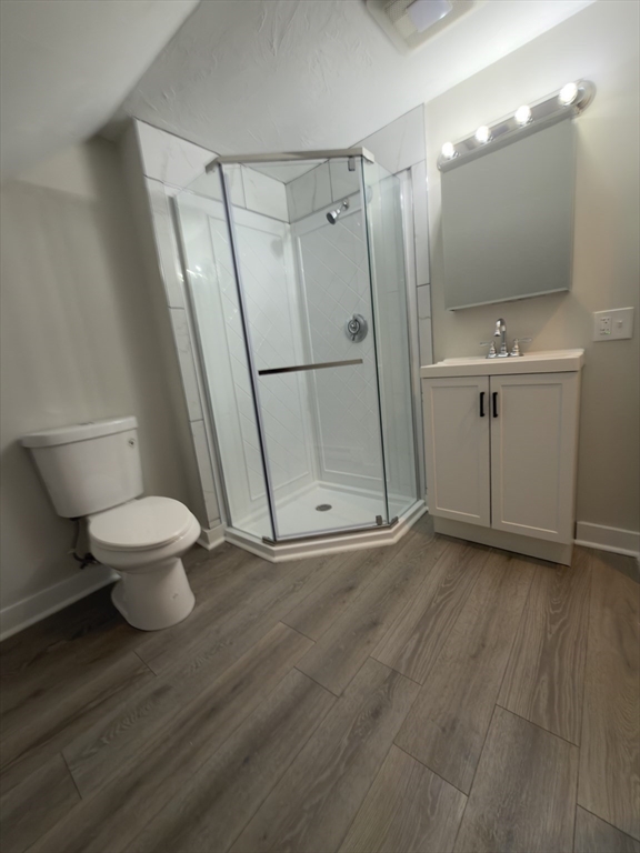 43 Sherman Street, Unit 2 Foxboro, MA 02035 - Photo 19 of 24 a bathroom with a sink a toilet and shower