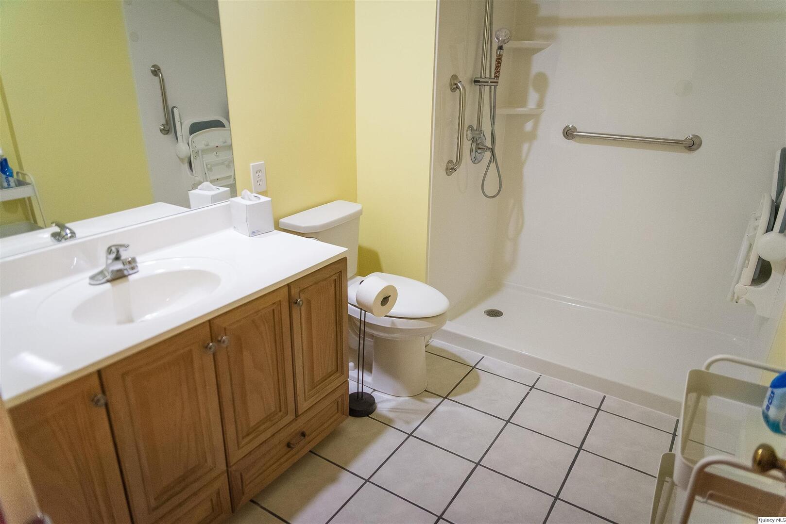 2208 Cherry Lane Quincy, IL 62301 - Photo 8 of 10 a bathroom with a sink toilet and shower