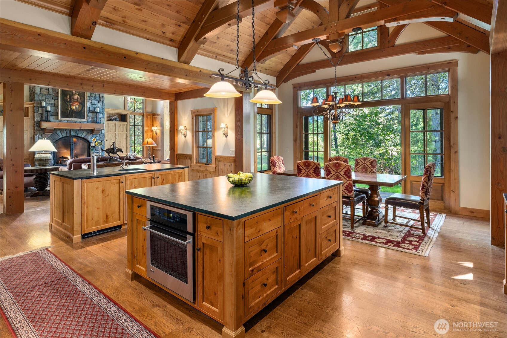 151 Rushing Water Lane Cle Elum, WA 98922 - Photo 13 of 40 a kitchen with stainless steel appliances granite countertop a sink and cabinets