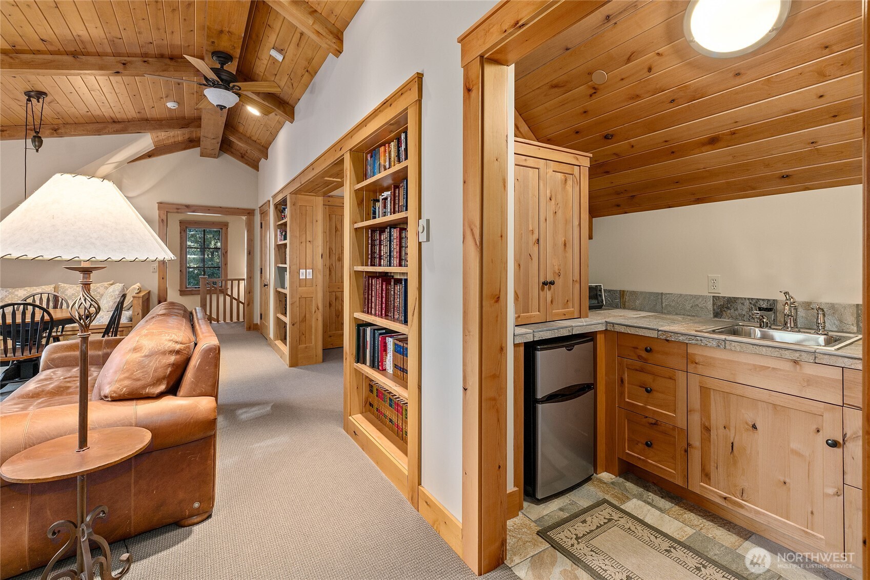 151 Rushing Water Lane Cle Elum, WA 98922 - Photo 31 of 40 a living room with furniture and a kitchen