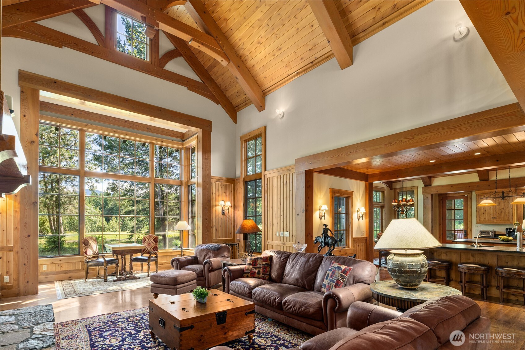 151 Rushing Water Lane Cle Elum, WA 98922 - Photo 6 of 40 a living room with furniture and a large window