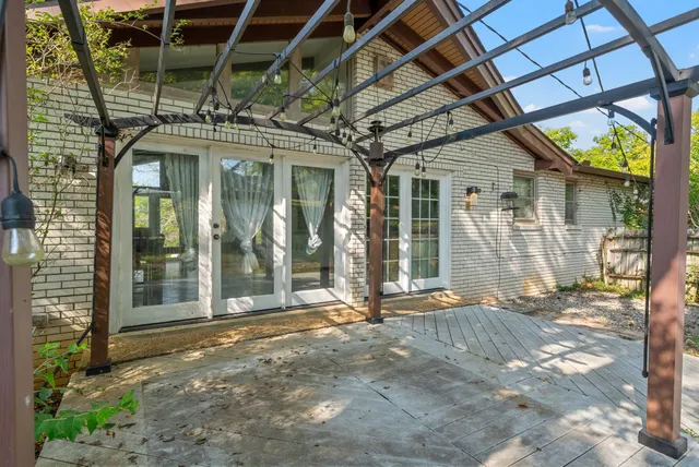 a view of a door of the house